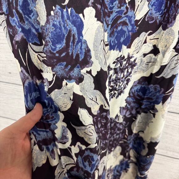Free People Intimately Worth the Wait Dark Night Floral Maxi Dress Size Large - Picture 10 of 11